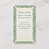 Vrouw met een Parasol Claude Monet art Visitekaartje (Achterkant)