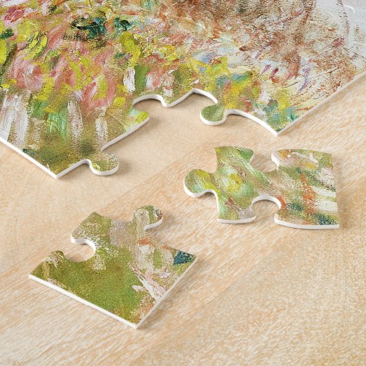 Vrouw met een Parasol Claude Monet dame met levend Legpuzzel (Zijkant)