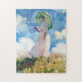 Vrouw met een Parasol Claude Monet dame met levend Legpuzzel (Verticaal)