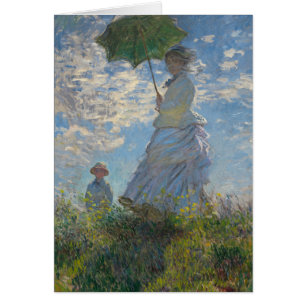 Vrouw met een Parasol door Monet