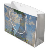 Vrouw met een parasol | Frans landschap Groot Cadeauzakje (Achterkant Gekanteld)