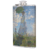 Vrouw met een parasol | Frans landschap Heupfles (Links)