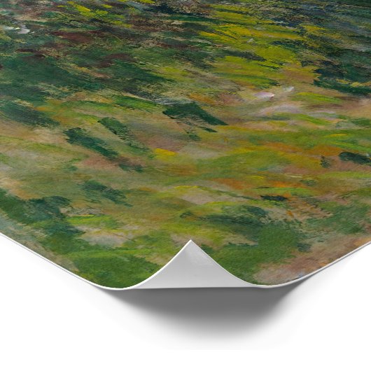 Vrouw met een parasol | Frans landschap Poster (Hoek)