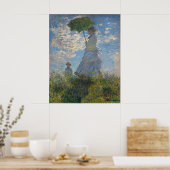 Vrouw met een parasol | Frans landschap Poster (Keuken)