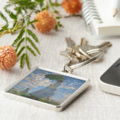 Vrouw met een parasol | Frans landschap Sleutelhanger (Zijkant)