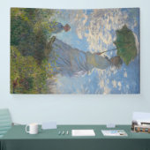 Vrouw met een parasol | Frans landschap Spandoek (Beurs)