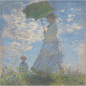 Vrouw met een parasol | Frans landschap Sticker (Voorkant)