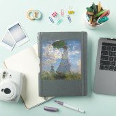 Vrouw met een parasol | Frans landschap Sticker (iPad Cover)