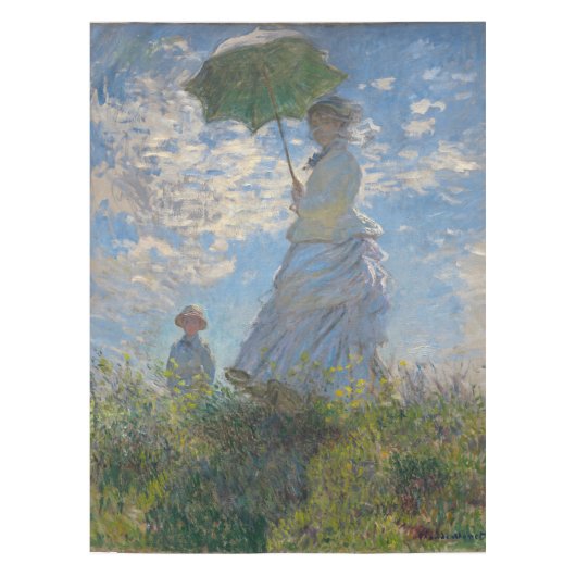 Vrouw met een parasol | Frans landschap Tafelkleed (Voorkant)
