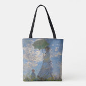 Vrouw met een parasol | Frans landschap Tote Bag (Achterkant)
