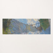 Vrouw met een parasol | Frans landschap Yogamat (Achterkant (horizontaal))