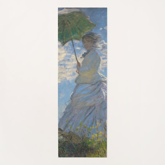 Vrouw met een parasol | Frans landschap Yogamat (Voorkant)
