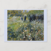 Vrouw met een parasol in een tuin (1875), Renoir Briefkaart (Voorkant)
