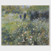 Vrouw met een parasol in een tuin door Auguste Ren Cadeaupapier (Vlak)