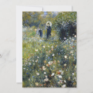 Vrouw met een parasol in een tuin door Auguste Ren Kaart