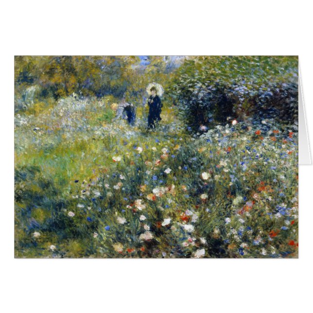 Vrouw met een parasol in een tuin, Renoir (Voorkant Horizontaal)