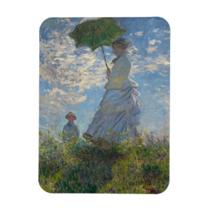 Vrouw met een parasol - Madame Monet en haar zoon Magneet
