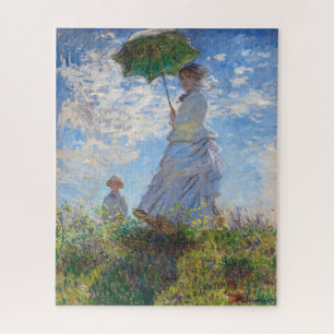 Vrouw met een parasol Monet Legpuzzel