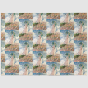  vrouw met een parasol naar links monet tissuepapier