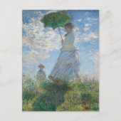 Vrouw met een parasol van Claude Monet Briefkaart (Voorkant)