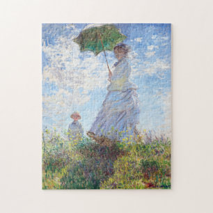 Vrouw met een parasol van Claude Monet Legpuzzel