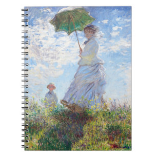 Vrouw met een parasol van Claude Monet Notitieboek