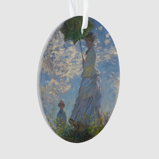 Vrouw met een parasol van Claude Monet Ornament (voorkant)