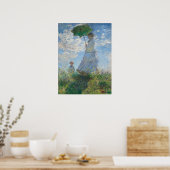 Vrouw met een parasol van Claude Monet Poster (Keuken)