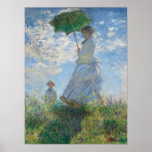 Vrouw met een parasol van Claude Monet Poster (Voorkant)