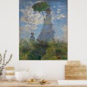 Vrouw met een parasol van Claude Monet Poster (Keuken)