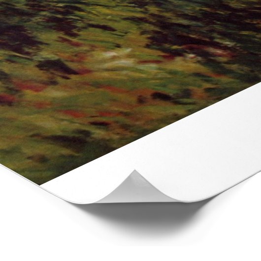 Vrouw met een parasol van Claude Monet Poster (Hoek)