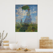 Vrouw met een parasol van Claude Monet Poster (Keuken)