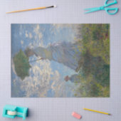 Vrouw met een parasol van Claude Monet Tissuepapier (Craft)