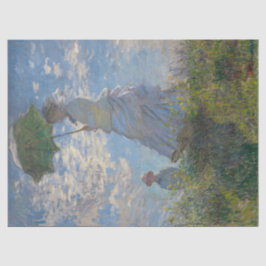 Vrouw met een parasol van Claude Monet Tissuepapier