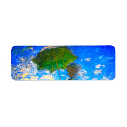 Vrouw met een parasol van Monet Etiket (Voorkant)