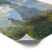Vrouw met een parasol van Monet Poster (Hoek)
