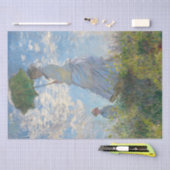 Vrouw met een parasol van Monet Shabby Chic Tissuepapier (Craft)