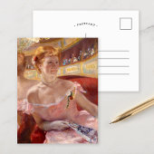 Vrouw met een ParelKetting | Mary Cassatt Briefkaart