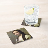 Vrouw met een pareltje, Camille Corot, 1868-1870 Kartonnen Onderzetters (Insitu)