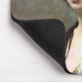 Vrouw met een pareltje, Camille Corot, 1868-1870 Muismat (Hoek)