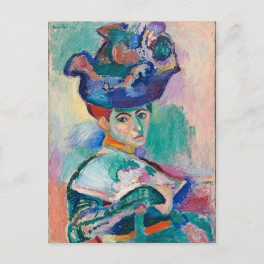 Vrouw Met een Pet van Henri Matisse Briefkaart (Voorkant)