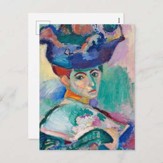 Vrouw Met een Pet van Henri Matisse Feestdagenkaart (Voorkant / Achterkant)