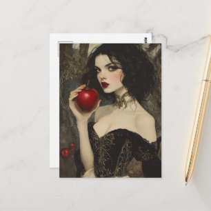 Vrouw Met een Rode Appel Briefkaart