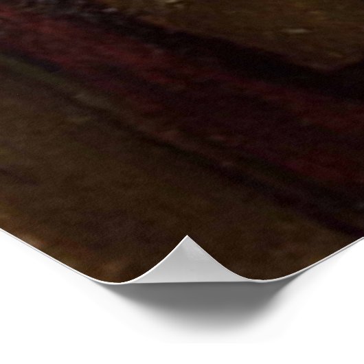 Vrouw met een rood Pet Poster (Hoek)