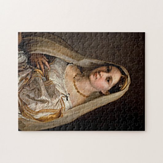 Vrouw met een sluier La Donna Velata Raphael Santi Legpuzzel (Horizontaal)