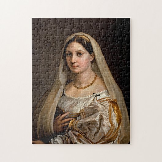 Vrouw met een sluier La Donna Velata Raphael Santi Legpuzzel (Verticaal)