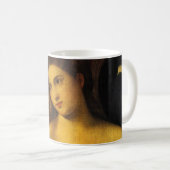 Vrouw met een spiegel door Titian, Antieke Renaiss Koffiemok (Voorkant rechts)