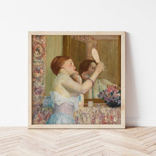 Vrouw met een spiegel | Frederick Carl Frieseke Poster