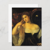 Vrouw met een spiegel van tiaan,  renaissance (Voorkant / Achterkant)