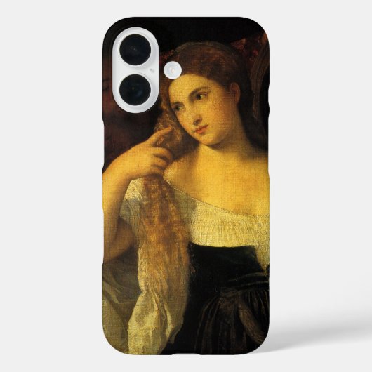 Vrouw met een spiegel van tiaan,  renaissance Case-Mate iPhone case (Achterkant)